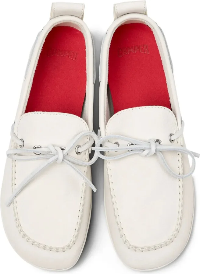 Right Nina leather lace-up loafers - Image 4