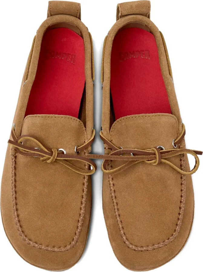 Right Nina suede lace-up boat shoes - Image 4