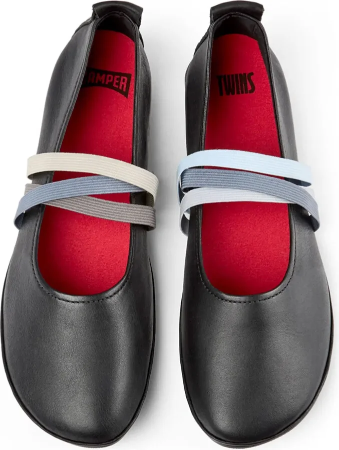 Right Nina Twins leather ballerina shoes - Image 4