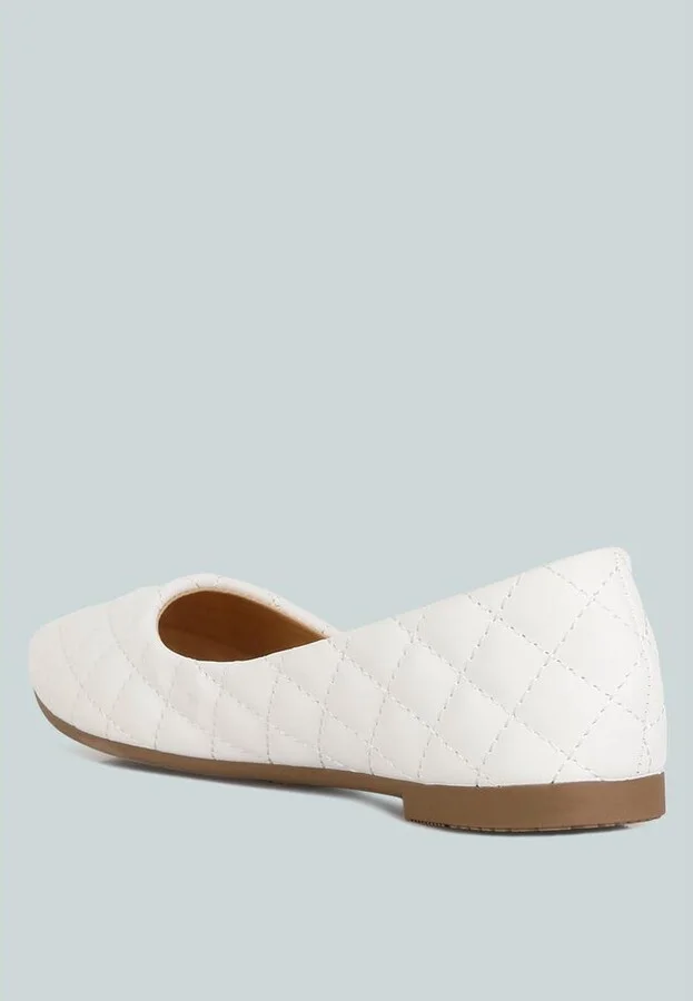 Rikhani Quilted Detail Ballet Flats - Image 2