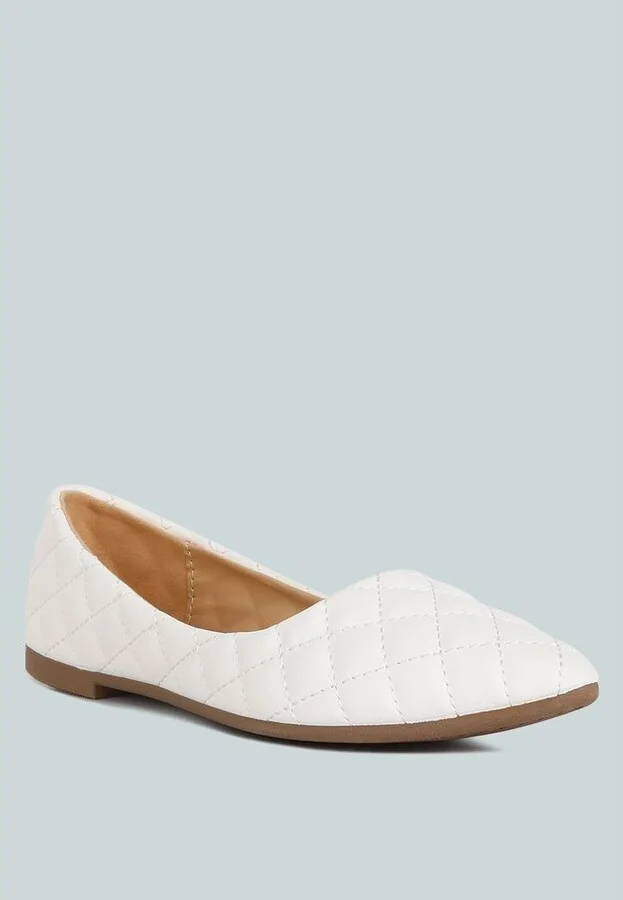 Rikhani Quilted Detail Ballet Flats - Image 3