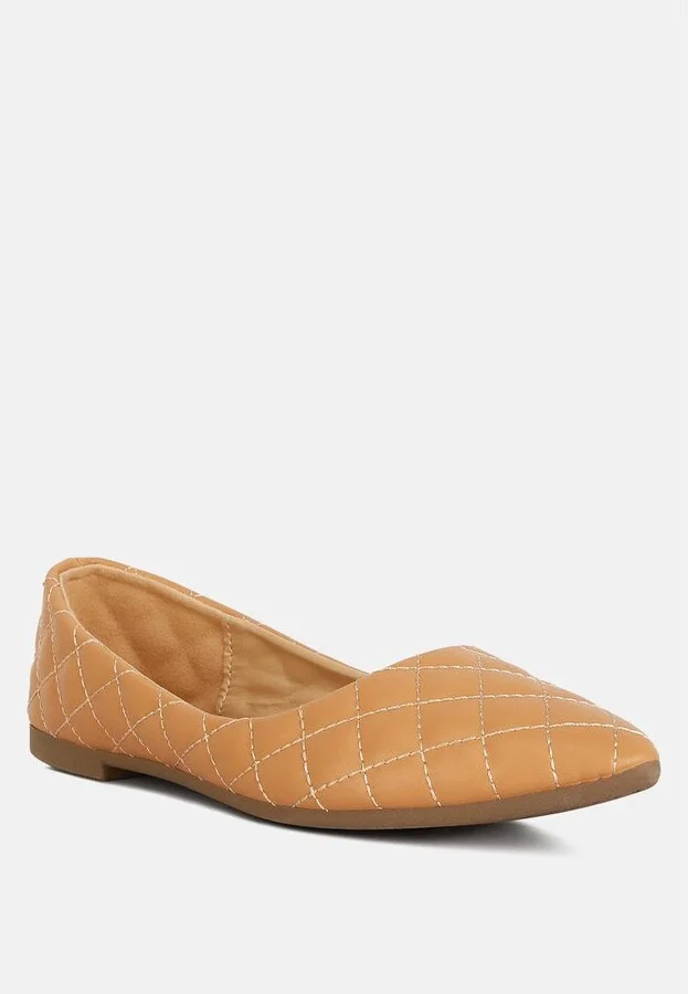 Rikhani Quilted Detail Ballet Flats - Image 5