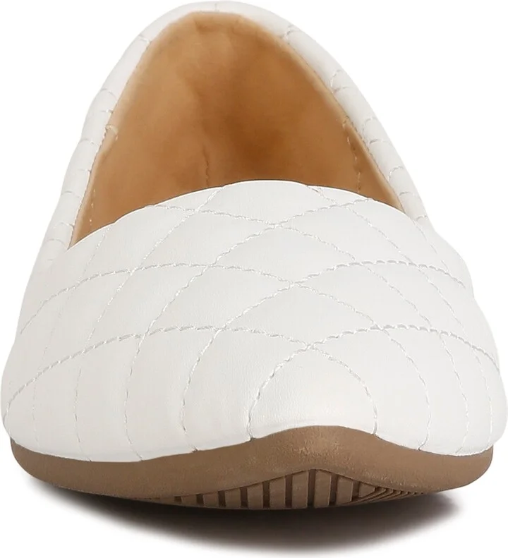 Rikhani Quilted Pointed Toe Ballet Flat - Image 3