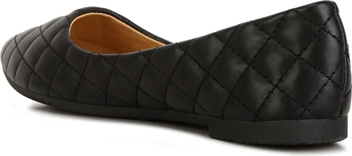 Rikhani Quilted Pointed Toe Ballet Flat - Image 10