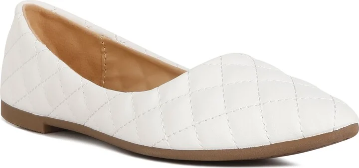 Rikhani Quilted Pointed Toe Ballet Flat