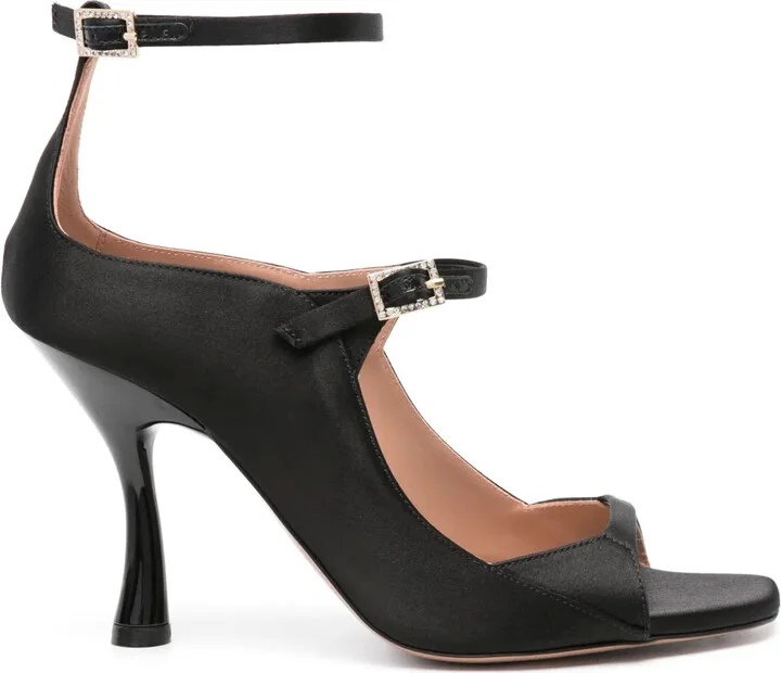 Riley 90mm satin sandals