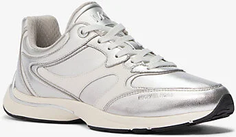 Riley Metallic Leather Trainer