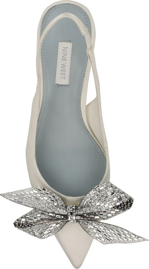 Rills Slingback Pointed Toe Kitten Heel Pump - Image 4