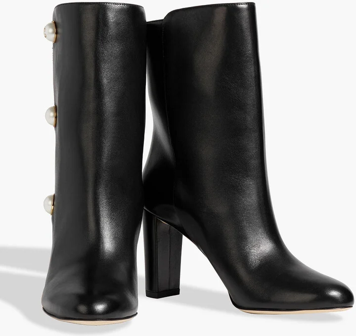 Rina 85 embellished leather ankle boots - Image 2
