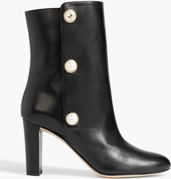 Rina 85 embellished leather ankle boots