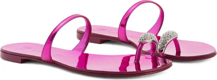 Ring crystal-embellished flip-flops - Image 2