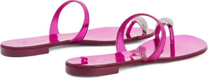 Ring crystal-embellished flip-flops - Image 3