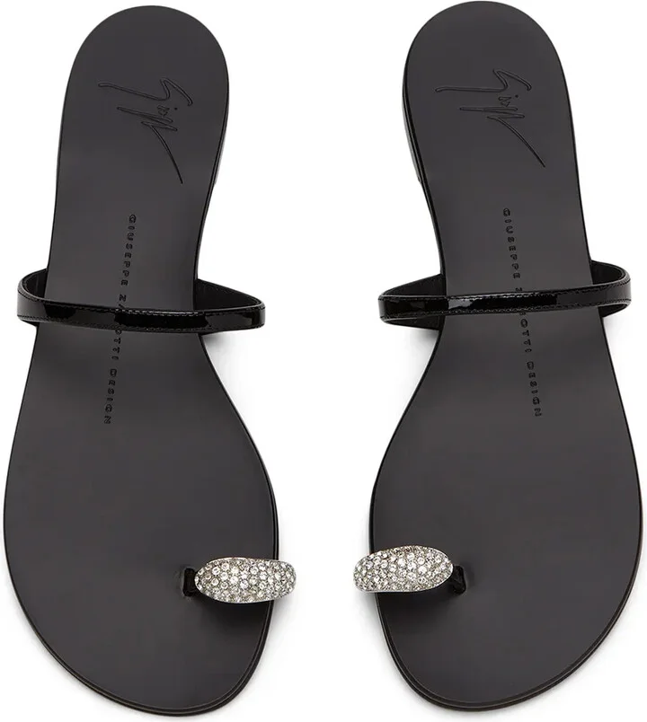Ring crystal-embellished sandals - Image 3