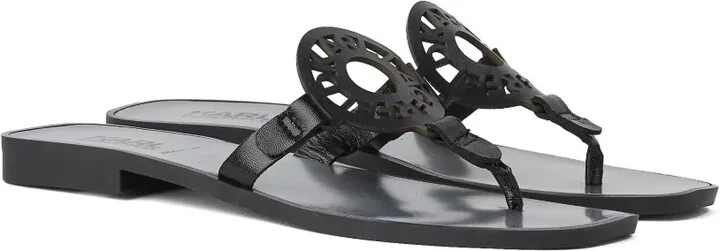 Ring cut out-logo sandals - Image 2