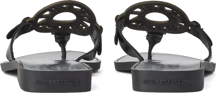 Ring cut out-logo sandals - Image 3