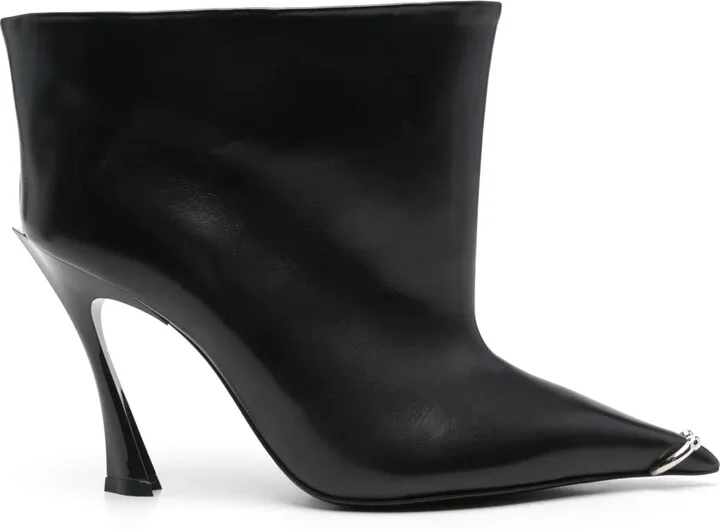 Ring-Detail Ankle Boots