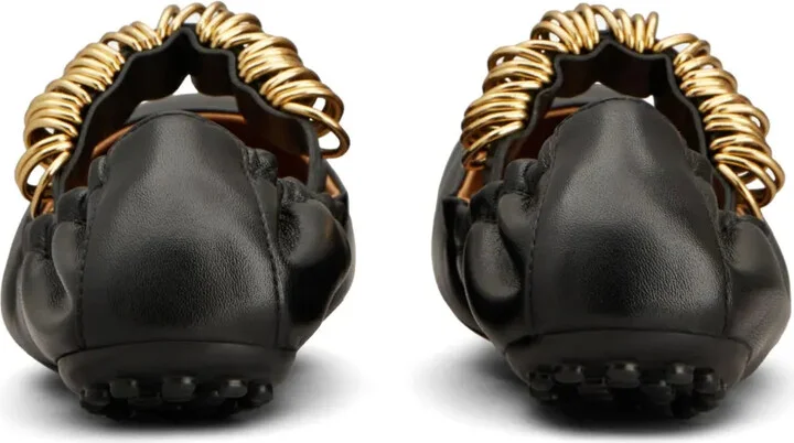 Ring-Detail Ballerina Shoes - Image 3