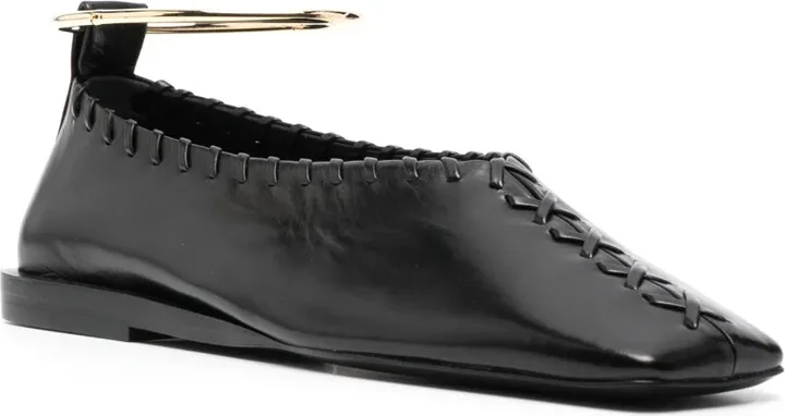 Ring-Detail Ballerina Shoes - Image 2
