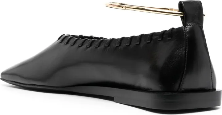 Ring-Detail Ballerina Shoes - Image 3