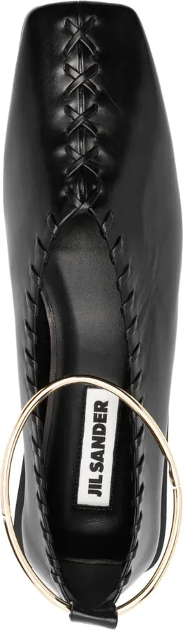 Ring-Detail Ballerina Shoes - Image 4