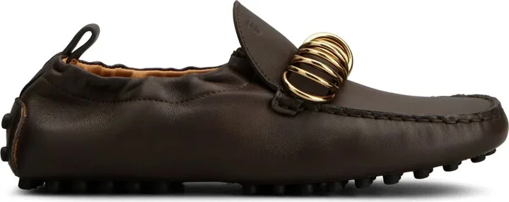Ring-Embellished Loafers