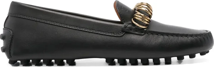 Ring-Embellished Loafers