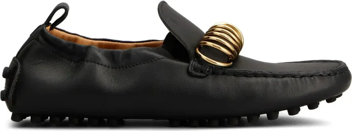 Ring-Embellished Loafers
