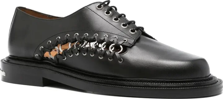 Ring-Embellished Oxford Shoes - Image 2