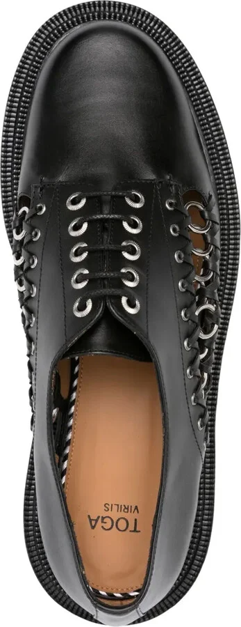 Ring-Embellished Oxford Shoes - Image 4