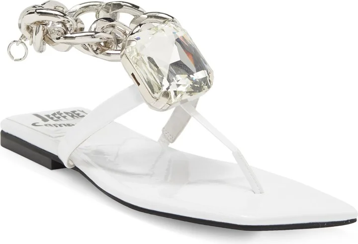 White Patent Silver