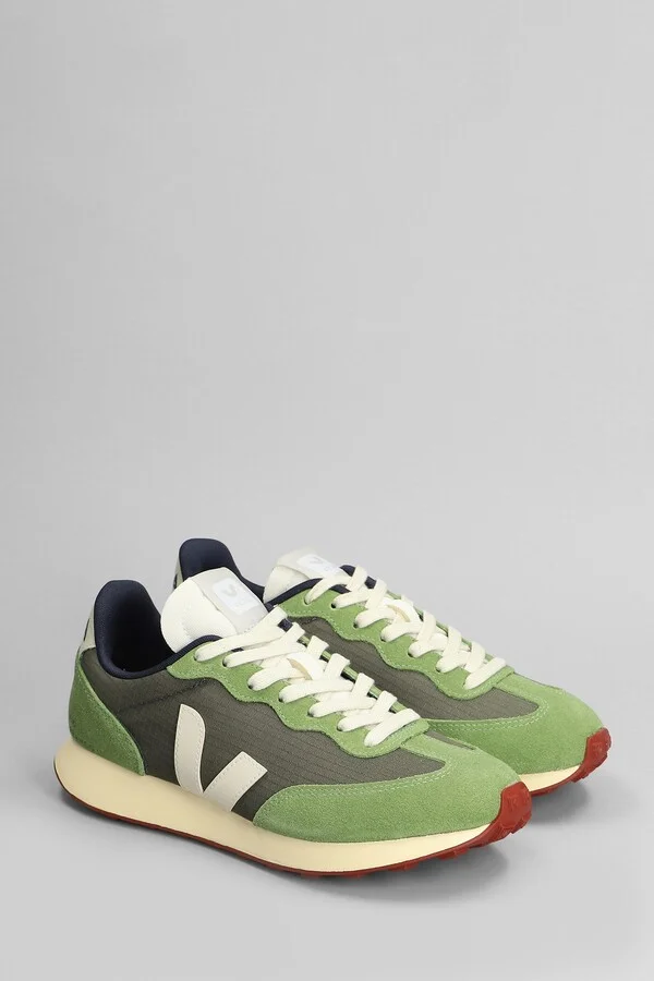 Rio Branco Ii Sneakers In Green Suede And Fabric - Image 2