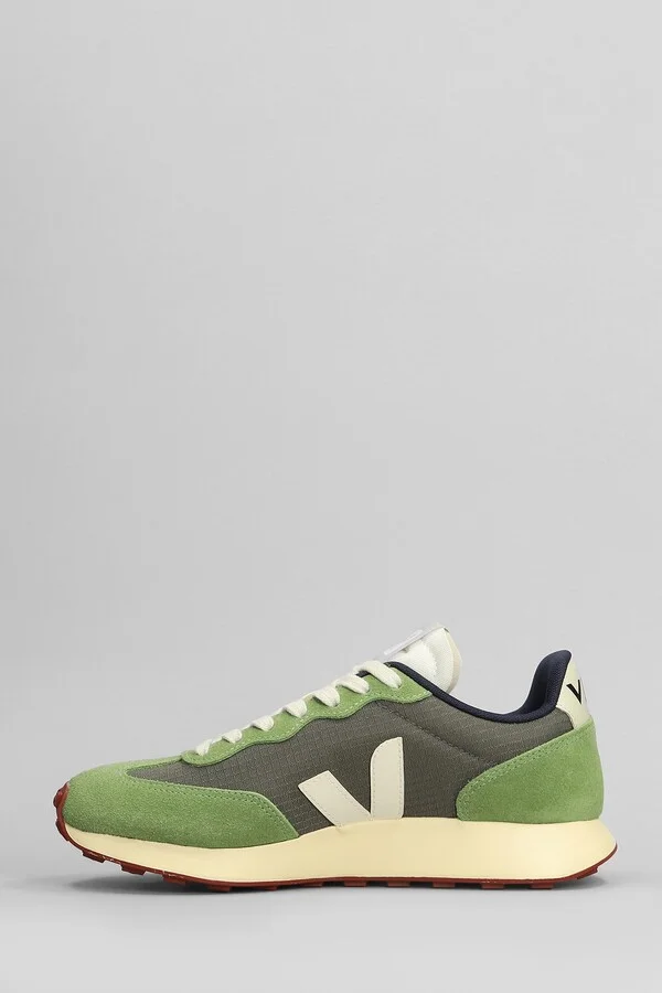 Rio Branco Ii Sneakers In Green Suede And Fabric - Image 3