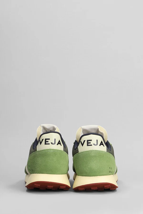 Rio Branco Ii Sneakers In Green Suede And Fabric - Image 4