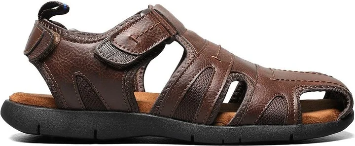 Rio Grande Leather Closed Toe Fisherman Sandal - Wide Width Available - Image 10