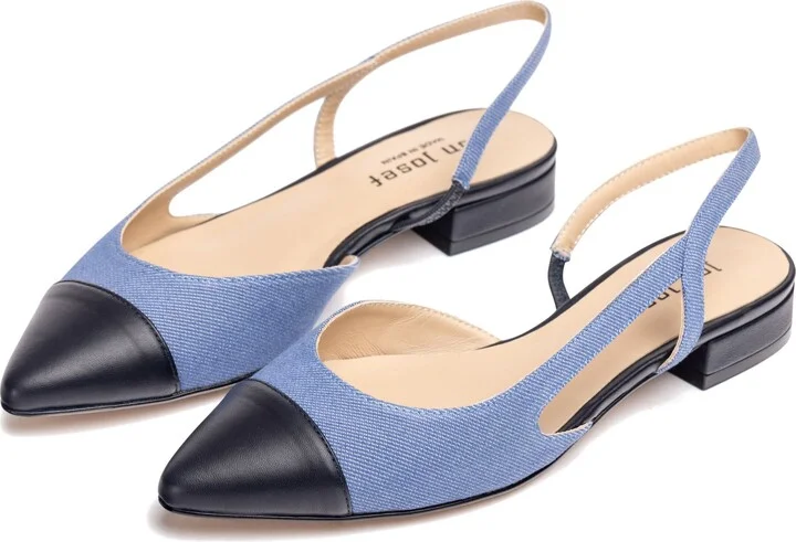 Rio Slingback Pointy Cap Toe Flat - Image 5
