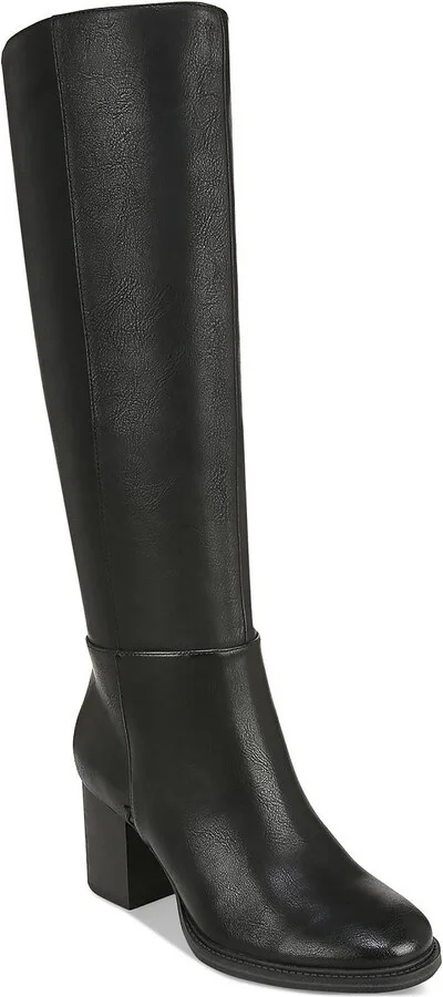 Riona Womens Faux Leather Tall Knee-High Boots