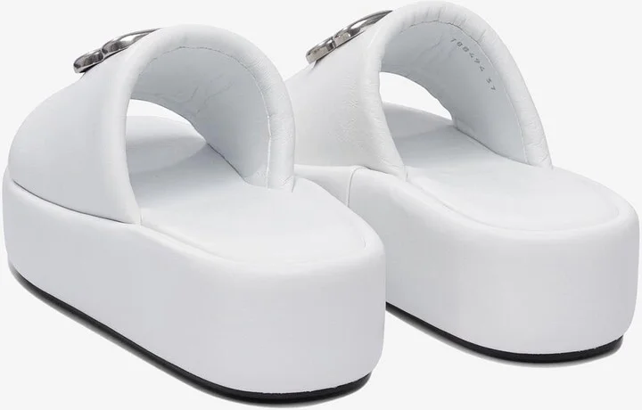 Rise Flatform Leather Slides - Image 3