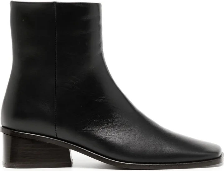 Rise leather ankle boots