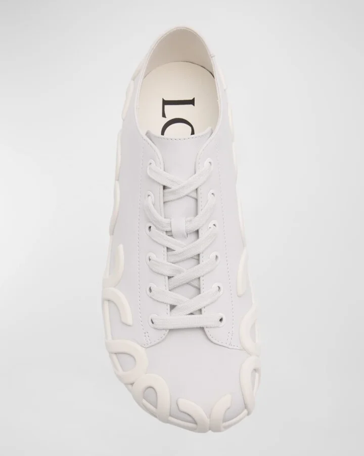 Rise Leather Low-Top Sneakers - Image 3