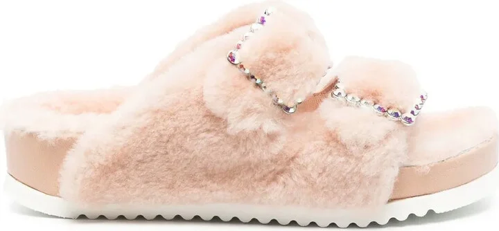 Rita buckle-embellished slippers