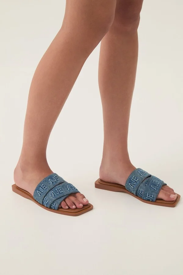 Rita Denim Logo Slide In Colour 90'S Wash Size 36 - Image 3