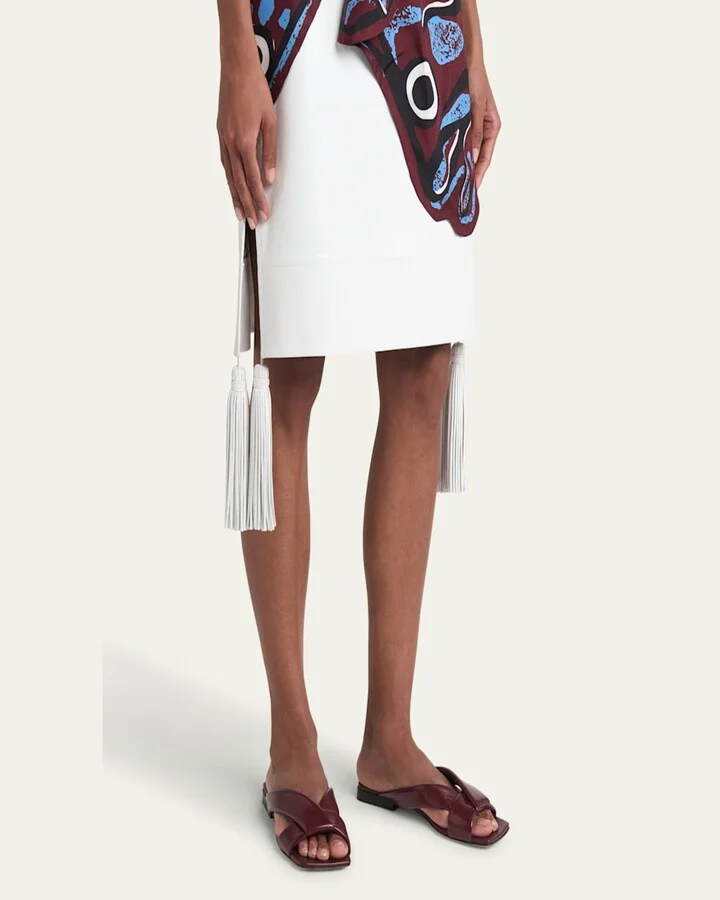 Riva Criss Cross Leather Flat Sandals - Image 4