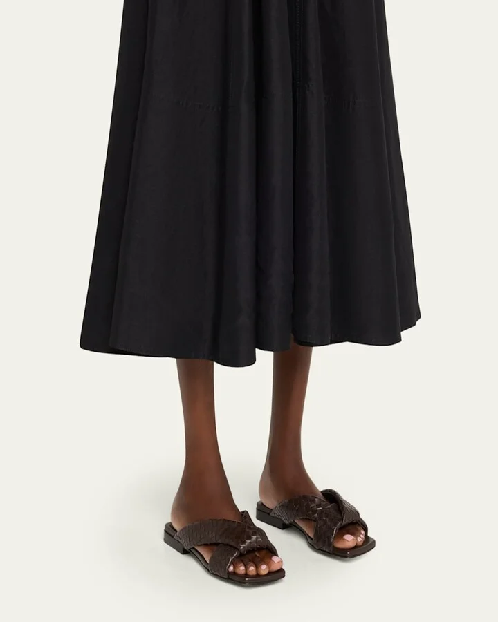 Riva Intrecciato Flat Mule Sandals - Image 6