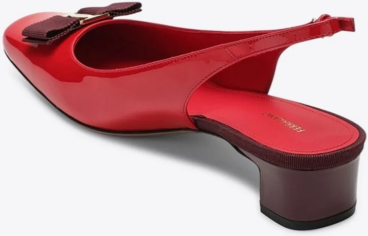 Rivada 40 Patent Leather Slingback Pumps - Image 3