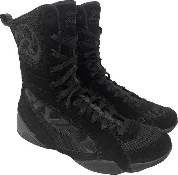 Rival Boxing RSX-Guerrero 3 High-Top Boxing Boots - - Black