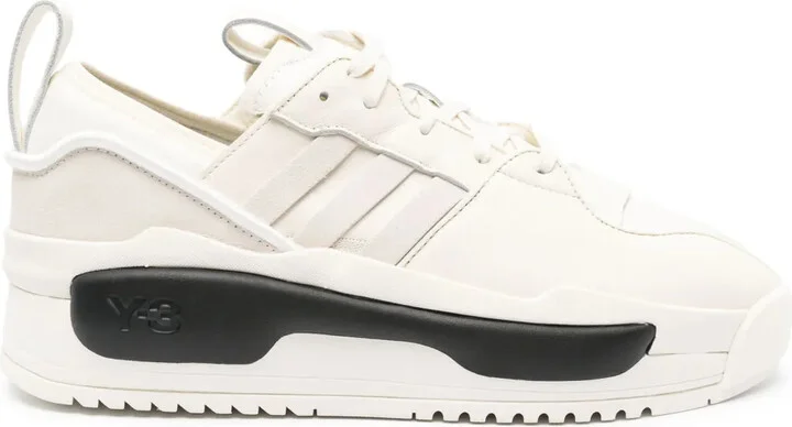 Rivalry panelled leather sneakers