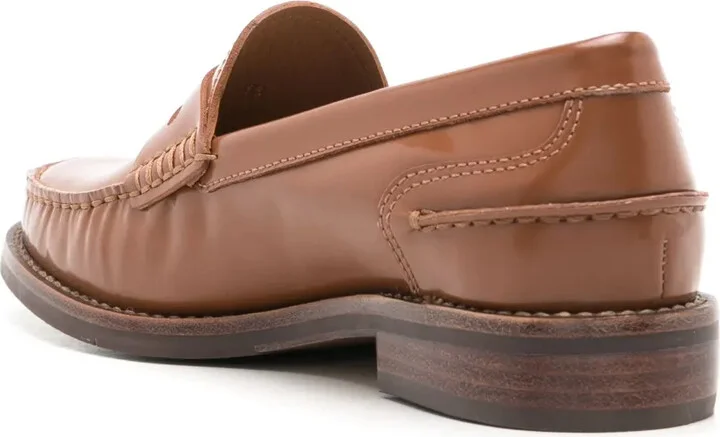 Rive Gauche leather loafers - Image 3