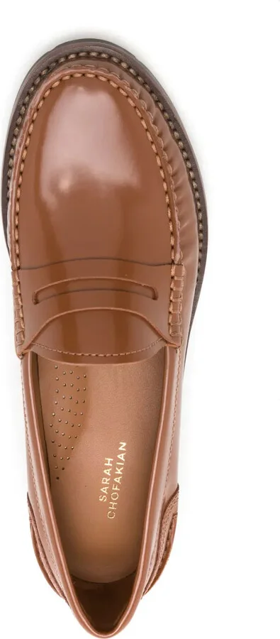 Rive Gauche leather loafers - Image 4