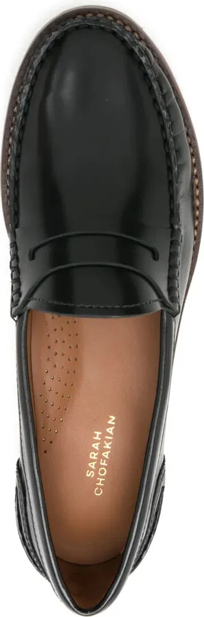 Rive Gauche leather loafers - Image 4