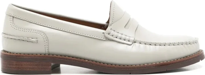 Rive Gauche leather loafers